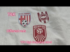 উচ্চ ফ্রিকোয়েন্সি লেবেল টিপিইউ তাপ স্থানান্তর লেবেল রঙিন টিপিইউ তাপ প্রেস লেবেল