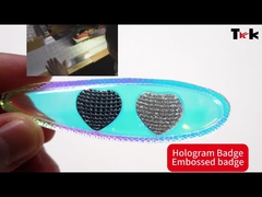 কারখানার কাস্টমাইজড উচ্চ ফ্রিকোয়েন্সি তাপ স্থানান্তর টিপিইউ 3 ডি পোশাকের জন্য এমবসড