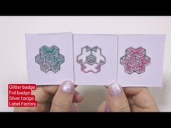 কাস্টমাইজড টিপিইউ প্যাচ গ্লিটার ব্যাজ ফয়েল ব্যাজ