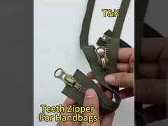 হোম টেক্সটাইল জন্য উজ্জ্বল স্বর্ণ রঙের সঙ্গে ওপেন শেষ ব্রাস ধাতু দাঁত জিপার