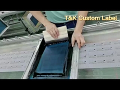 চকচকে 3 ডি সিলিকন তাপ স্থানান্তর লেবেল সিল্ক স্ক্রিন প্রিন্টিং লেবেল