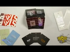 পোশাকের জন্য কাস্টম নিজস্ব ব্র্যান্ড লোগো পেপার হ্যাংট্যাগ