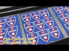 সিল্ক প্রিন্টিং জ্যাকেট জন্য পোশাক লেবেল আরামদায়ক