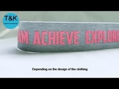 ফ্যাশন স্টাইল শক্তিশালী এবং হার্ডওয়্যার জ্যাকার্ড ওয়েবিং কাস্টমাইজড লোগো