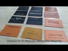 কাস্টম ব্যক্তিগতকৃত এমবসড লোগো জিন্স আসল চামড়ার প্যাচ/পোশাকের জন্য চামড়ার লেবেল