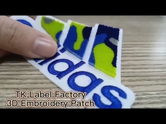 সুন্দর ওভাল কাস্টম পোশাকের প্যাচ ব্রোডারিড সিউ অন ব্যাজ - পরিবেশ বান্ধব