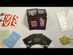 ব্যক্তিগতকৃত লোগো পোশাকের হ্যাং ট্যাগ