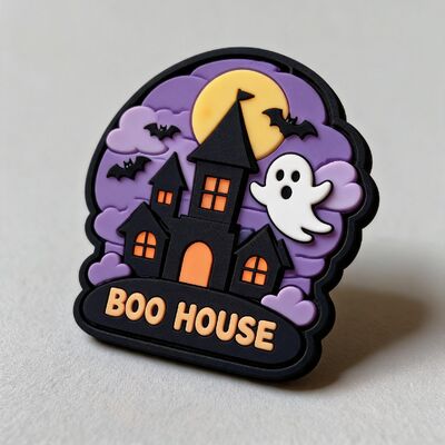 Durable Custom Clothing Patches with 3d silicone and full embroidered fabric materials personalized colors and logos for apparel and accessories