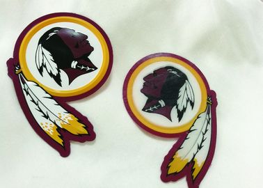 Colorfull Tpu Logo 3D Rubber Patches Custom Pvc Labels For Basketball Wear