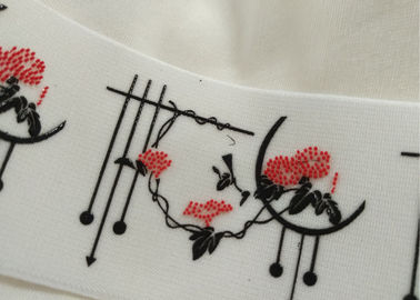 Shinny Silicon Printing Logo Screen Printing Label For Woven Tape