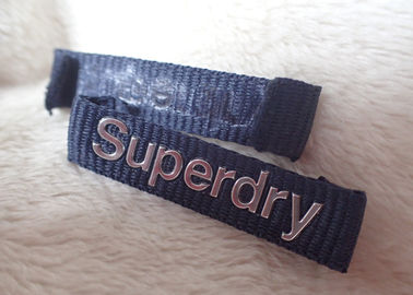 জ্যাকেট জন্য superdry 3D উচ্চ ফ্রিকোয়েন্সি সিলভার লোগো পোশাক নেক লেবেল