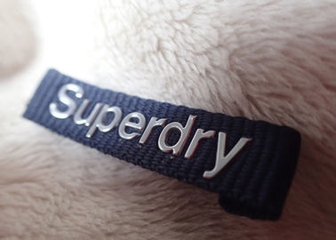 জ্যাকেট জন্য superdry 3D উচ্চ ফ্রিকোয়েন্সি সিলভার লোগো পোশাক নেক লেবেল