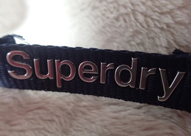 জ্যাকেট জন্য superdry 3D উচ্চ ফ্রিকোয়েন্সি সিলভার লোগো পোশাক নেক লেবেল