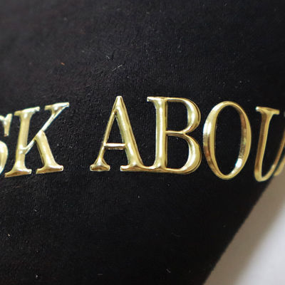 গ্লসগ্রিপ কালো টিপিইউ তাপ স্থানান্তর ট্যাগ (0.2 মিমি, পোশাক ফিউশন)