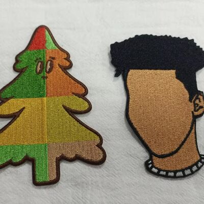 পোশাক সূচিকর্ম ব্যাজ ফ্যাশন ডিজাইন পোশাক টেকসই রঙ বোনা কাপড় পোশাক প্যাচ