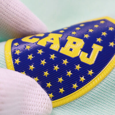 পোশাকের জন্য কাস্টমাইজড 3D TPU হিট ট্রান্সফার লেবেল, তিনটি রঙে ধোয়া যায় এবং টেকসই