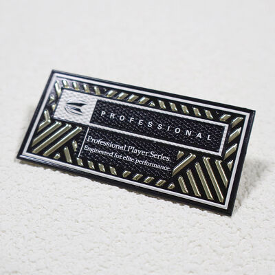 স্পোর্টসওয়্যারের জন্য কাস্টম টিপিইউ হাই-ফ্রিকোয়েন্সি প্যাচ - মেটালিক গোল্ড ও ব্ল্যাক প্রফেশনাল প্লেয়ার সিরিজ ব্যাজ