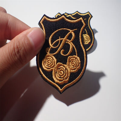 Customized Eco-Friendly Embroidery Patches With Different Colors and Effects Hot Melt Adhesive on the Back