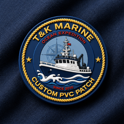 Custom silicone 3D High Frequency TPU Badges with logos ideal for apparel branding and durable clothing patch applications