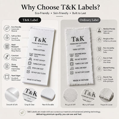 Eco-Friendly Customized Design Woven Clothing Labels with Free Sample Cost for Womenswear Fashion Brands