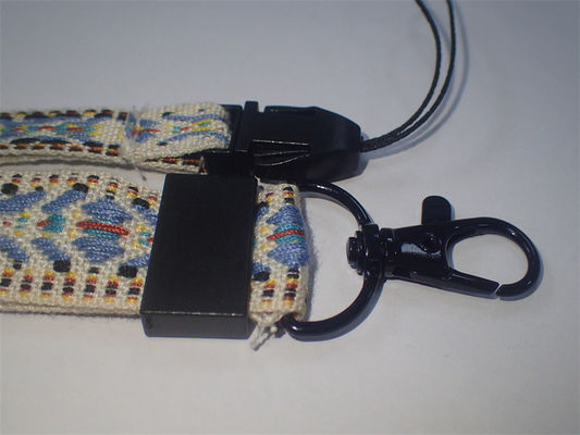কাস্টম বোনা তুলো উচ্চ শক্তি Jacquard টেপ রঙিন জাতীয় শৈলী